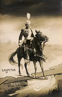 Skopje Collection: King Peter I of Serbia - capture of Durres from the Ottomans