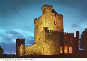 Clare Collection: Knappogue Castle by night County Clare, Republic of Ireland