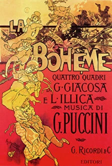 Score Collection: La Boheme Opera Score by Giacomo Puccini