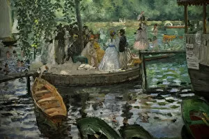 Contemporary Collection: La Grenouillere, 1869, by Pierre-Auguste Renoir