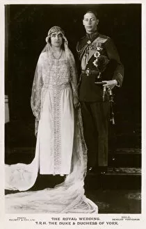 New Images from the Grenville Collins Collection Jigsaw Puzzle Collection: Lady Elizabeth Bowes-Lyonweds Albert, Duke of York