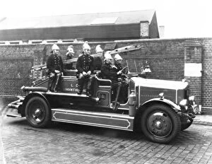 Appliances Collection: LCC-LFB Dennis motorised fire pump and crew