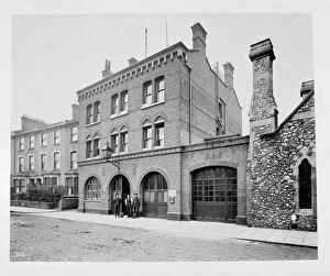 Hackney Canvas Print Collection: LCC-MFB Hackney fire station, E9