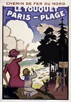 Railway Posters Collection: Le Touquet Paris-Plage