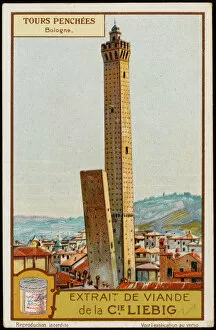 Bologna Canvas Print Collection: Leaning Tower Bologna