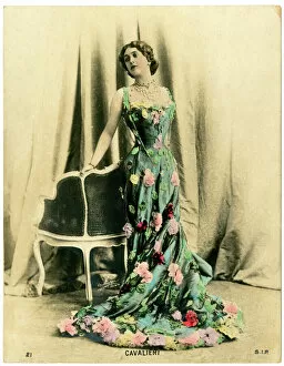 Opera Canvas Print Collection: Lina Cavalieri, Italian opera singer and actress