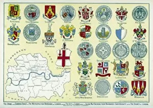Islington Poster Print Collection: London arms and seals
