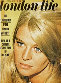 London Life Covers Fine Art Print Collection: London Life front cover 1966 featuring Julie Christie