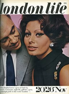London Life Covers Fine Art Print Collection: London Life cover featuring Sophia Loren, 1965
