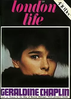 London Life Covers Premium Framed Print Collection: London Life front cover - Geraldine Chaplin at Tonya