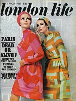 Scarves Collection: London Life front cover with Paris fashions