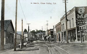 California Mouse Photographic Print Collection: Main Street, Grass Valley, Nevada County, California, USA
