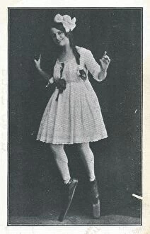 Malvina Collection: Malvina Dunreath music hall singer and long boot dancer
