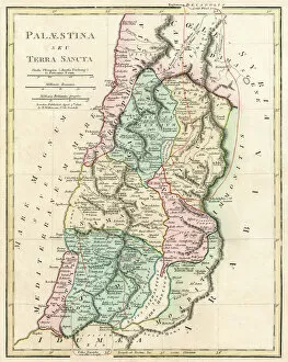 Syrian Syrian Collection: Map of Palestine and the Holy Land