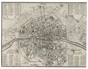 Maps Collection: Map / Paris 18C