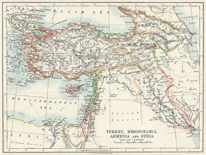 Maps Poster Print Collection: Map of Turkey