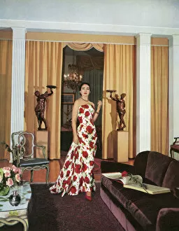 Greek history Photo Mug Collection: Maria Callas in Dior