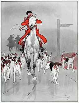 Red Fox Collection: The Master foxhound by Cecil Aldin