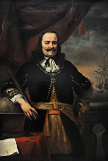 Related Images Postcard Collection: Michiel de Ruyter as Lieutenant-Admiral, 1667, by Ferdinand
