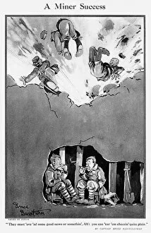 Cartoon Framed Print Collection: A Miner Success by Bruce Bairnsfather, WW1 cartoon