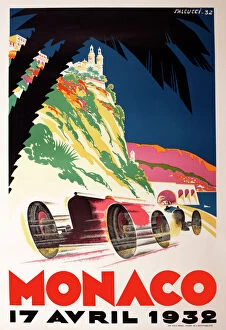Motor Sport Collection: Monaco Grand Prix Poster - 1932