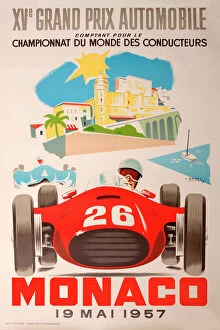 Maserati Collection: Monaco Grand Prix Poster - 1957
