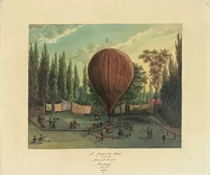 Royal Aeronautical Society Framed Print Collection: Mr Greens 100th balloon ascent