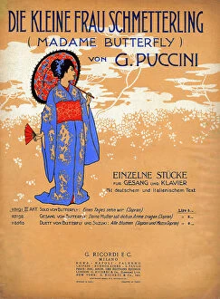 Madama Collection: Music cover, Puccini, Madame Butterfly (German edition)
