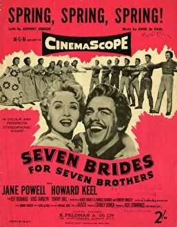 Film Poster Premium Framed Print Collection: Music cover, Seven Brides for Seven Brothers