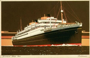 Wolff Collection: MV Britannic - Cunard White Star transatlantic ocean liner