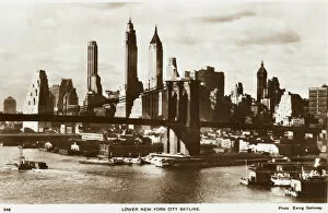 Related Images Mouse Mat Collection: New York Skyline with Brooklyn Bridge