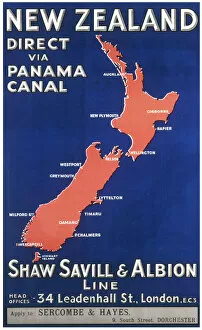 Sailing Collection: New Zealand travel poster