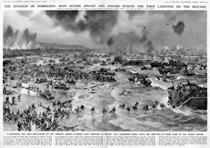 Battle of Normandy Photographic Print Collection: Normandy Invasion 1944