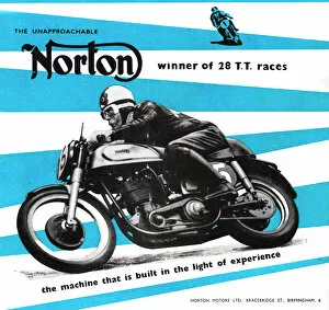 Races Collection: Norton Motorbike, winner of 28 TT Races
