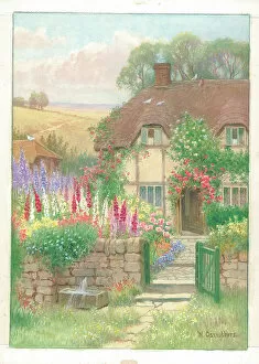 The J Salmon Archive Collection Mouse Mat Collection: An Old Cottage near Chipping Campden