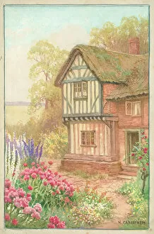 The J Salmon Archive Collection Poster Print Collection: Old Cottage nr. Stratford-upon-Avon