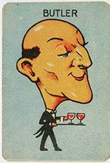 Butler Collection: Old Maid card - Butler