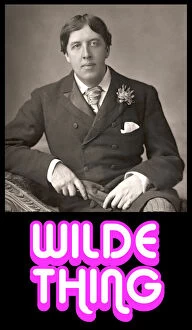 Portraits Collection: Oscar Wilde - Wilde Thing - T-shirt / poster print design