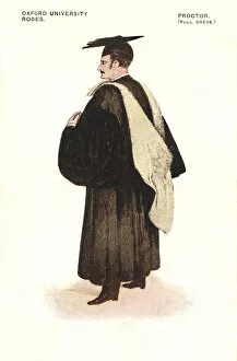 Oxford Greetings Card Collection: Oxford University robes: Proctor (full dress)