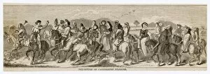 Canterbury Poster Print Collection: Pilgrims Depart / Chaucer