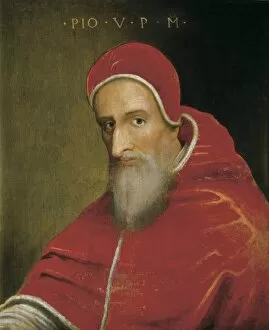 Modern art Canvas Print Collection: PIUS V, Saint (1504-1572). Pope (1566-1572)