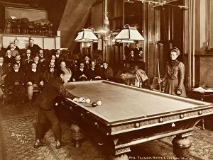 Frances Collection: Playing billiards