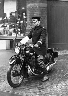Hour Collection: Policeman on BSA motorcycle, London
