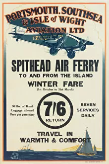 Royal Aeronautical Society Framed Print Collection: Portsmouth, Southsea & Isle of Wight Aviation Poster