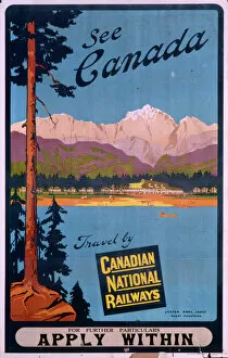 Railways Collection: Poster advertising Canada via Canadian National Railways