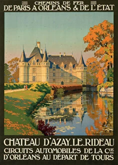 Railways Collection: Poster advertising Chateau d Azay le Rideau