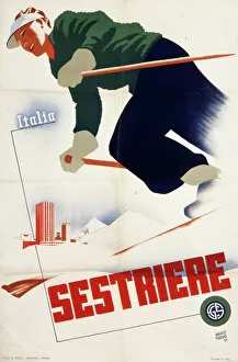 Village Collection: Poster advertising Sestriere, Italy