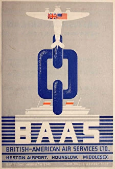 Related Images Collection: Poster, British-American Air Services Ltd