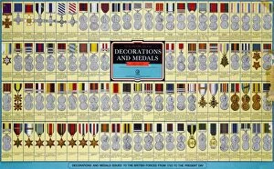 British Museum Premium Framed Print Collection: Poster - British Military medals