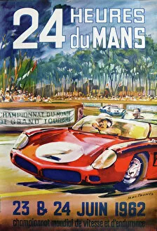 Hour Collection: Poster, Le Mans 24 hour rally 1962